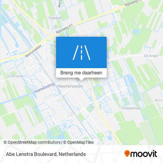 Abe Lenstra Boulevard kaart