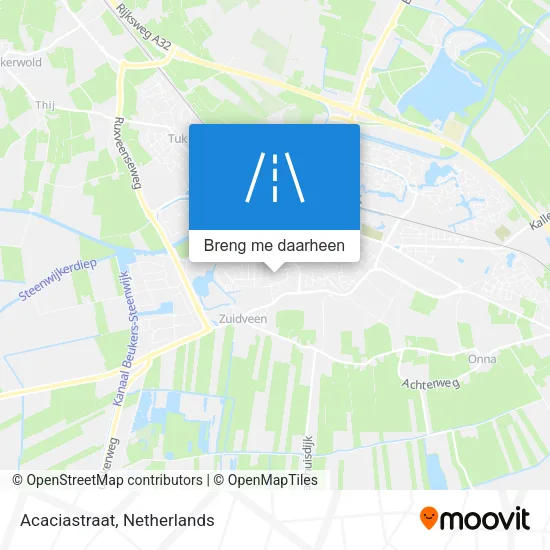 Acaciastraat kaart