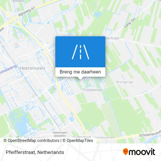 Pfeifferstraat kaart