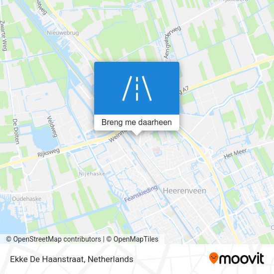 Ekke De Haanstraat kaart