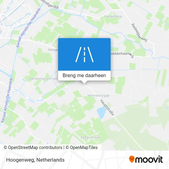 Hoogenweg kaart