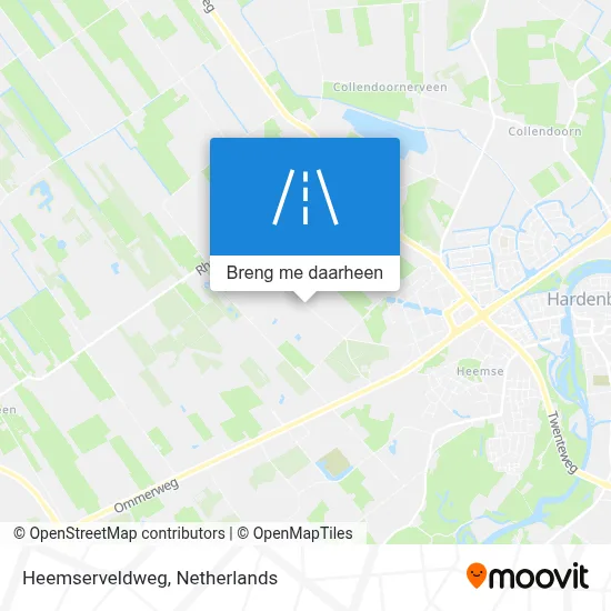 Heemserveldweg kaart