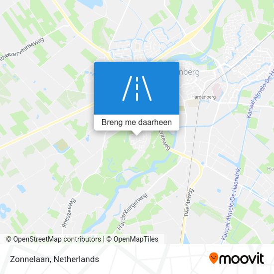 Zonnelaan kaart