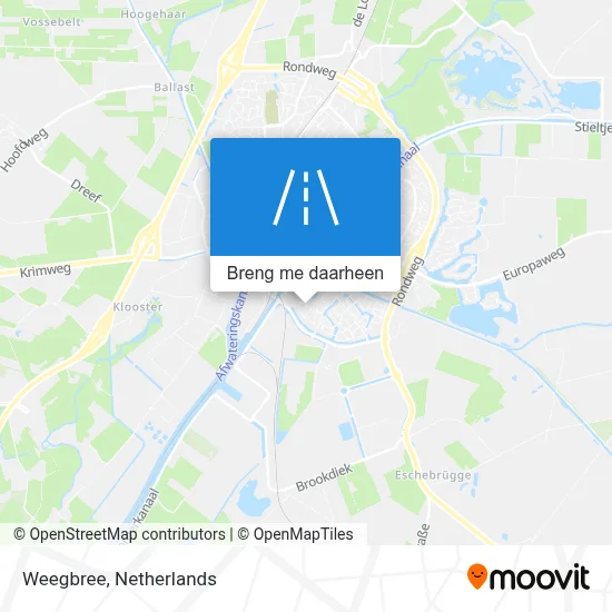 Weegbree kaart