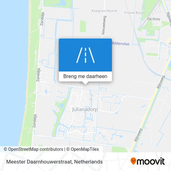 Meester Daarnhouwerstraat kaart