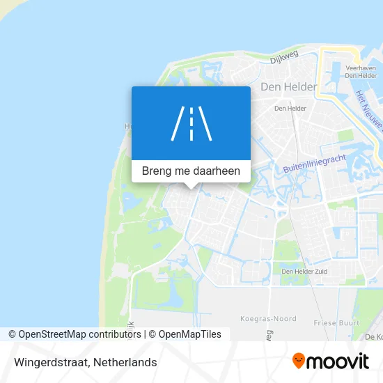 Wingerdstraat kaart