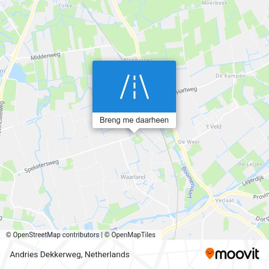 Andries Dekkerweg kaart
