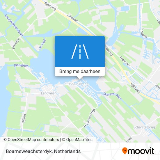 Boarnsweachsterdyk kaart