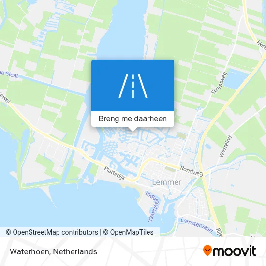 Waterhoen kaart