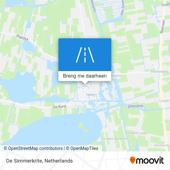 De Simmerkrite kaart