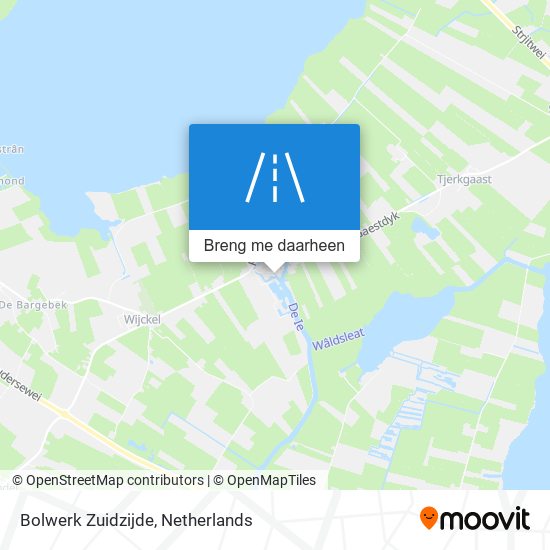 Bolwerk Zuidzijde kaart