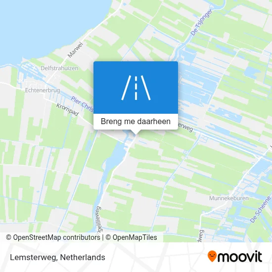Lemsterweg kaart