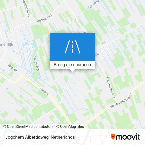 Jogchem Alberdaweg kaart