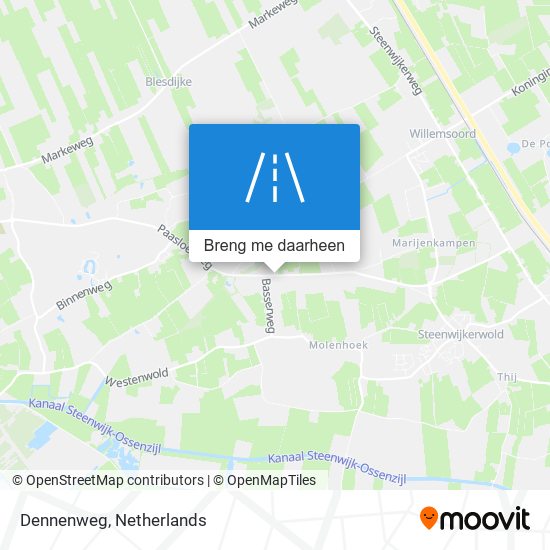 Dennenweg kaart