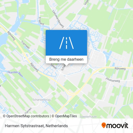 Harmen Sytstrastraat kaart