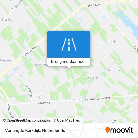 Verlengde Kerkdijk kaart