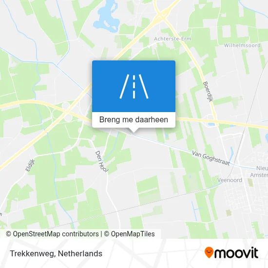 Trekkenweg kaart