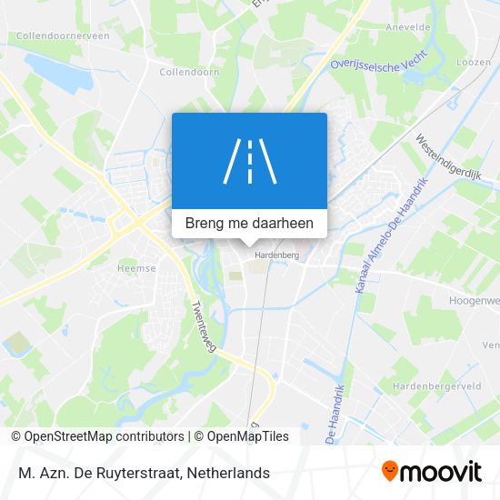 M. Azn. De Ruyterstraat kaart