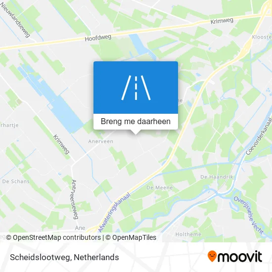 Scheidslootweg kaart