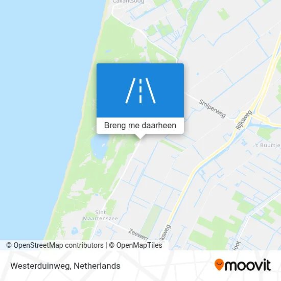 Westerduinweg kaart