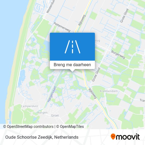 Oude Schoorlse Zeedijk kaart