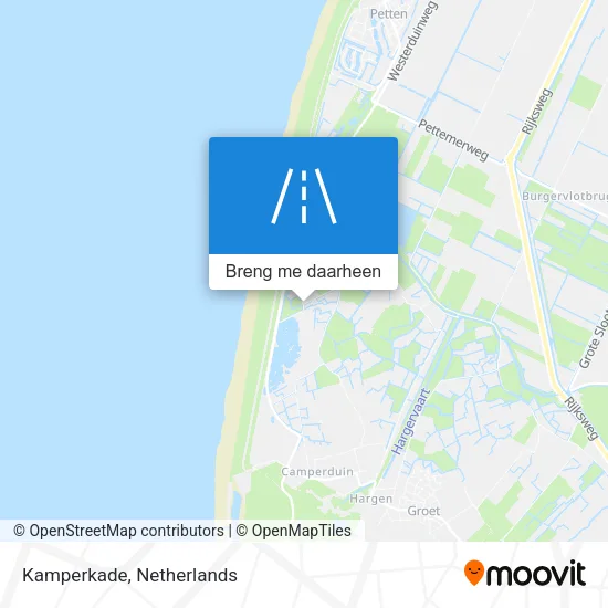 Kamperkade kaart