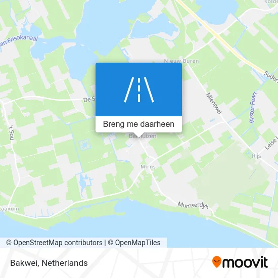 Bakwei kaart