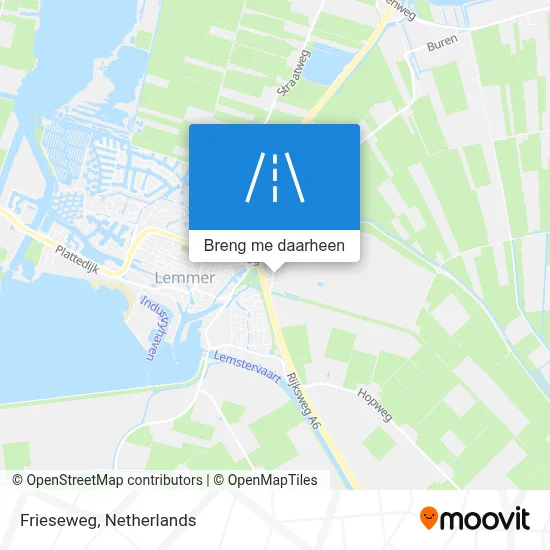 Frieseweg kaart