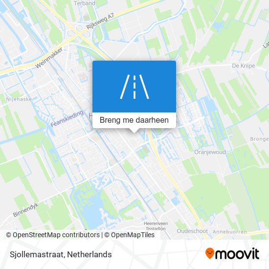 Sjollemastraat kaart