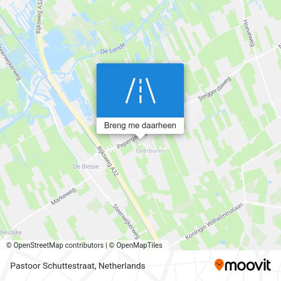 Pastoor Schuttestraat kaart