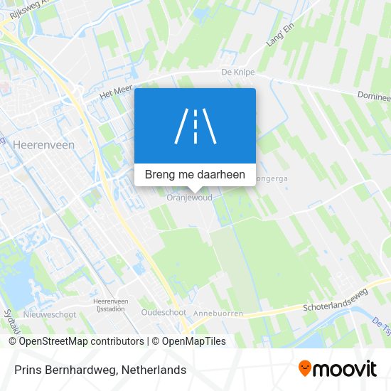 Prins Bernhardweg kaart