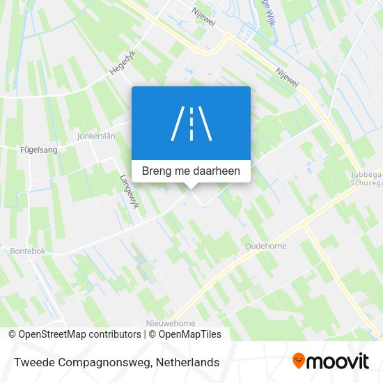 Tweede Compagnonsweg kaart