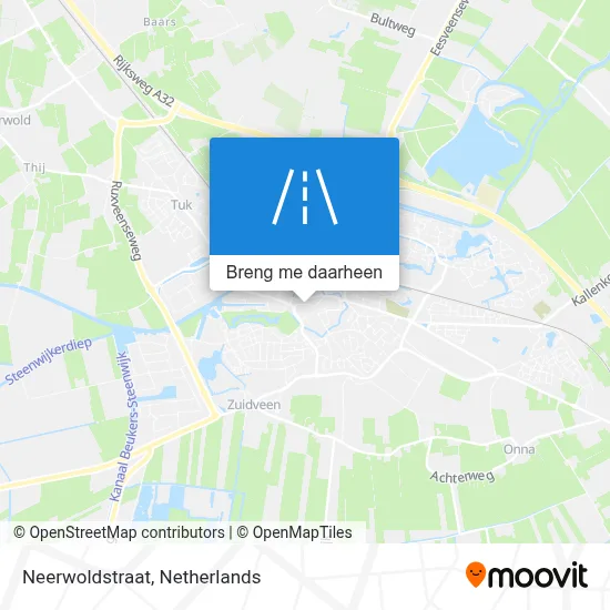 Neerwoldstraat kaart