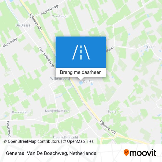 Generaal Van De Boschweg kaart