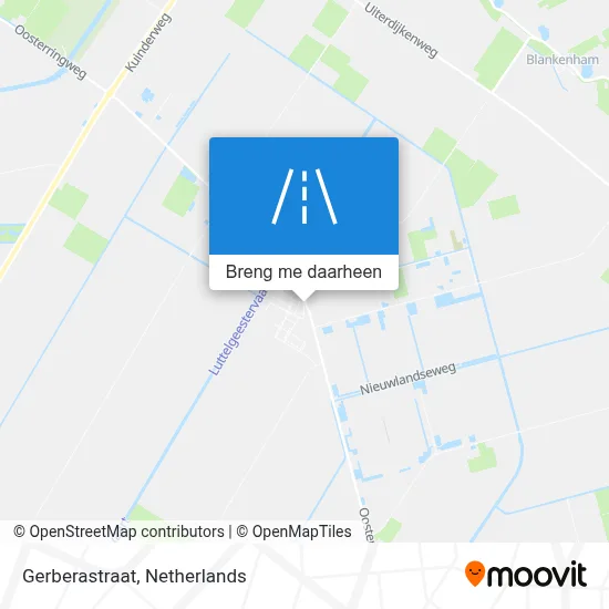 Gerberastraat kaart