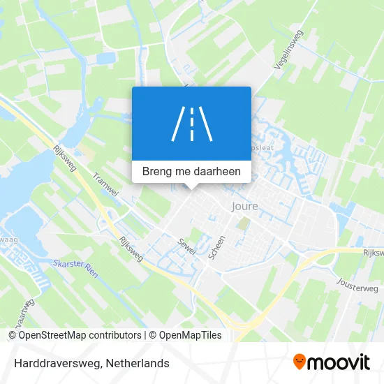 Harddraversweg kaart