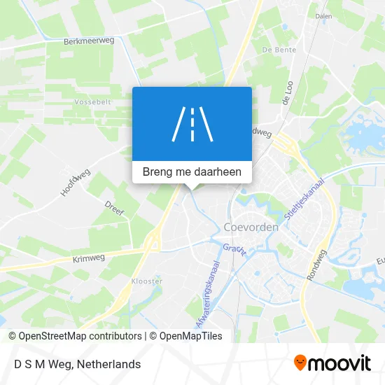 D S M Weg kaart