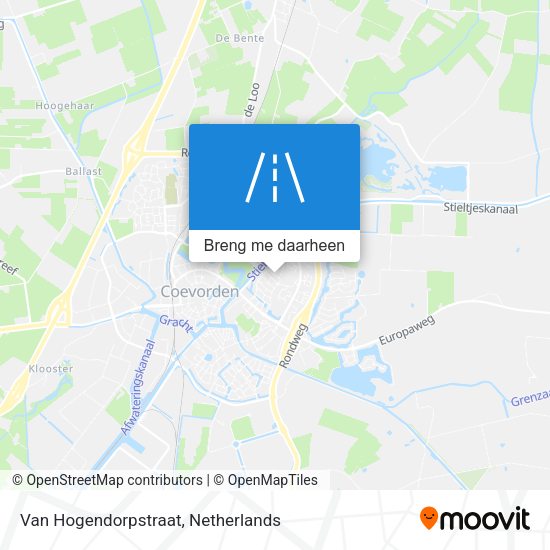 Van Hogendorpstraat kaart