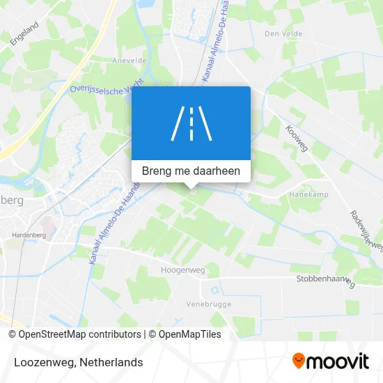 Loozenweg kaart
