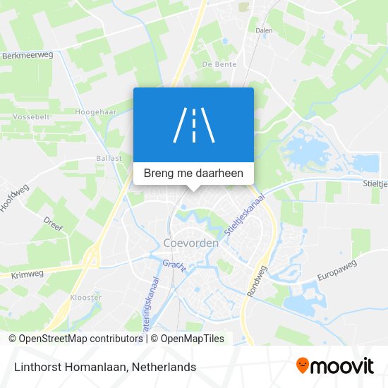 Linthorst Homanlaan kaart