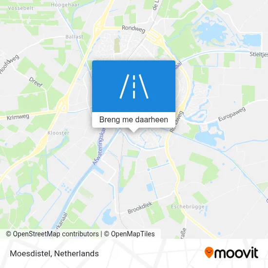 Moesdistel kaart