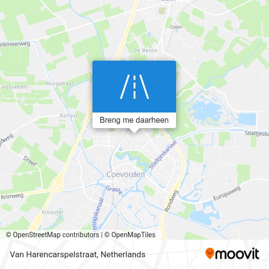 Van Harencarspelstraat kaart