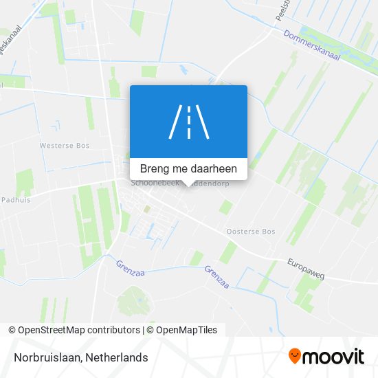 Norbruislaan kaart