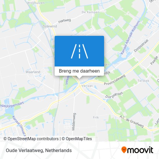 Oude Verlaatweg kaart