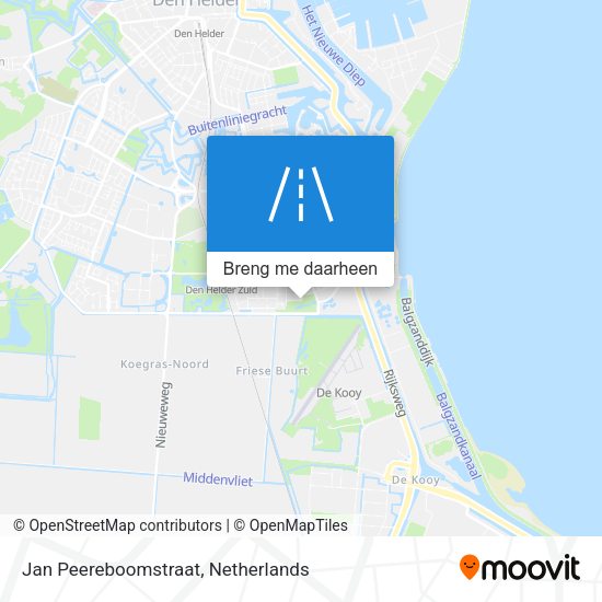Jan Peereboomstraat kaart