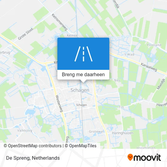 De Spreng kaart