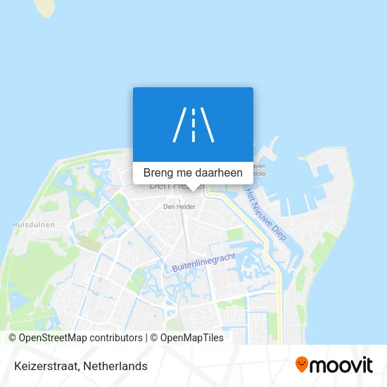 Keizerstraat kaart