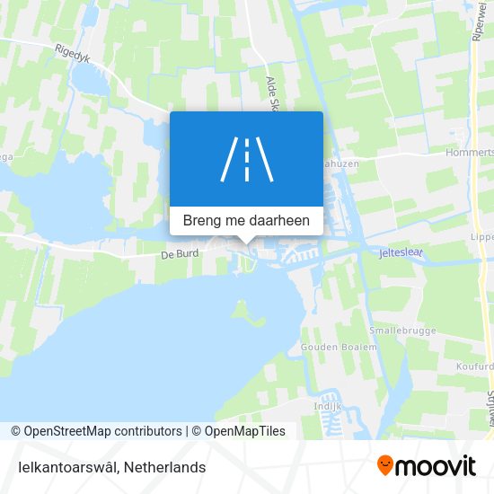 Ielkantoarswâl kaart