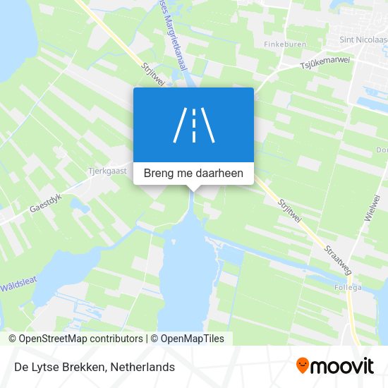 De Lytse Brekken kaart