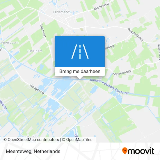 Meenteweg kaart